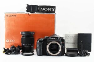 【箱付き・付属品多数】 Sony ソニー α100 レンズキット デジタル一眼カメラ #1522