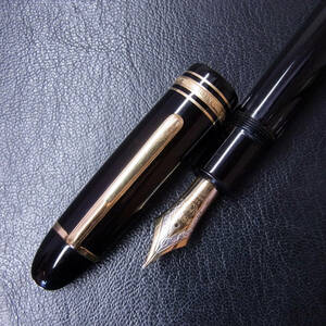 ◎万年筆 Montblanc Meisterstuck No149 ペン芯縦溝2本 14C ネーム入