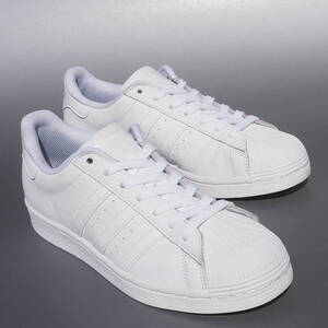 美品!! US 8/ 26cm 限定 23年製 adidas Originals SUPERSTAR スーパースター 白 トリプルホワイト 天然皮革 