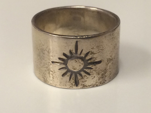 アリゾナ ARIZONA メンズアクセサリー 男性用 服飾品 装飾品 シルバーリング silverring silver #15号 中古品 幅広【1256】A