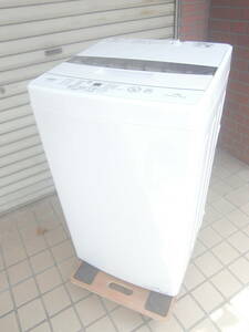 ★◇洗濯機 4.5kg アクア AQW-S4MBK-W 2022年製 白 良品 中古 家電 一人暮らし用 お部屋まで搬入 送料無料 即決 0037