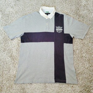 0829／XL／TOMMY HILFIGER　メンズ　トップス ポロシャツ　半袖　グレー