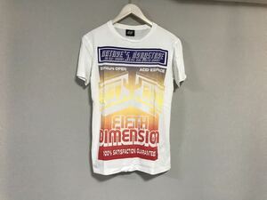 本物ディーゼルDIESEL 55DSLコットンプリント半袖Tシャツメンズサーフアメカジミリタリーワークビジネススーツ白ホワイトS