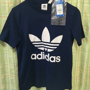 #Sサイズ adidas アディダスオリジナルス レディース 紺色 ブランド トップス 半袖Tシャツ ロゴTシャツ 新品