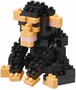 新品未使用 未開封　送料無料　nanoblock ナノブロックチンパンジー NBC 195 CHIMPANZEE　　カワダ Kawada 