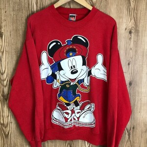 90s USA製 MICKEY UNLIMITED Disney トレーナー ミッキーマウス 古着 e23112409