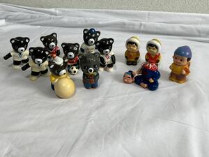 ソフビ まとめ 貯金箱 当時物 ノベルティ たくぎん たくちゃん 拓銀 ほくよう相銀 日高信用金庫 信ちゃん 小原庄助 首振り