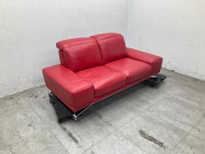 【展示品】Domicil ドミシール　DM-KOD9007 2.5人掛けソファ　IDC大塚家具　奥山清行　レザー　総本革張り　直接引取り歓迎　xdt22