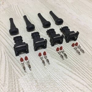 インジェクター カプラー コネクター ワンタッチ EV1 AE86 4A-GE L20 L28 FJ20 RB26 RB25 RB20 DENSO SR20 4G63 B16 B18 デンソー 角型