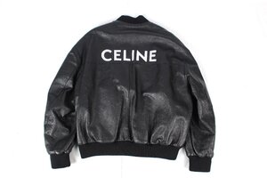 セリーヌ CELINE エディ期 スタッズ ボンバージャケット 2EB41303P　４８ メンズ テディ ブルゾン ジャンバー ブラック　N1/27/P30