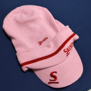 スリクソン SRIXON 3WAY ニットキャップ ピンク 美品