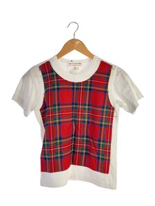 COMME des GARCONS GIRL◆Tシャツ/XS/コットン/WHT/NT-T005