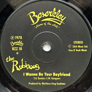 【試聴 7inch】The Rubinoos / I Wanna Be Your Boyfriend 7インチ 45 Power Pop パワーポップ Lush