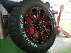 ハイエース200系 16インチ タイヤホイールセット 車検対応 マッドスター ラヂアル MT 215/65R16 DeathRock