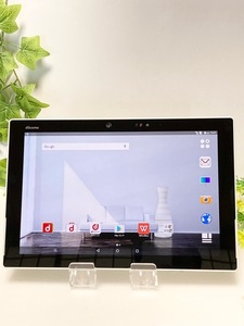 SIMフリー 富士通 arrows Tab F-04H ホワイト☆ docomo 10.5インチ タブレット本体 ワンセグ/フルセグ バッテリー良好表示 A6594