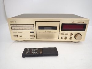 TEAC ティアック カセットデッキ V-1030 リモコン付 ∽ 70309-3