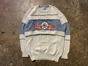 Burberrys 80s 90s 英国製 旧タグ 国旗刺繍 セーター vintage バーバリー ニット