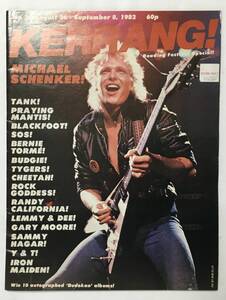 KERRANG! No.23 MICHAEL SHENKER TANK MOTORHEAD IRON MAIDEN Y&T 