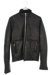 クロムハーツ Chrome Hearts PRFCT LTHR SHRLNG パーフェクトレザーシャーリングムートン サイズ:S ライダースレザージャケット 中古 SJ02