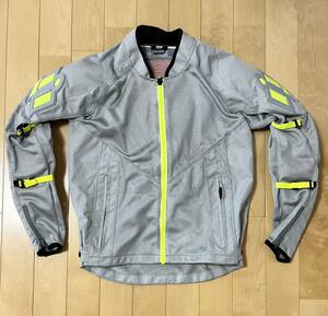 美品☆[ICON] D3O MESH AF JACKET 3点パッド メッシュジャケット バイカーライダース S グレー アイコン