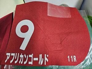 アイドルホース　アフリカンゴールド 札幌記念　実使用ゼッケン　ステイゴールド産駒　誘導馬　JRA　競馬　