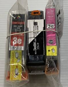 即決.送料180円 キャノン互換インク BCi-3eBK/BCi-３eM 3個