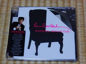 未開封 Paul McCartney EU盤 memory almost full 折れジャケ版