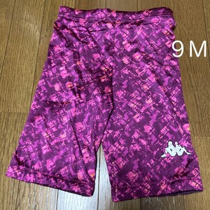 D753カッパ♪ストレッチ♪ピンクの抽象柄スパッツタイプ男子競泳水着♪アンダーやトレーニングにも♪サイズ９M