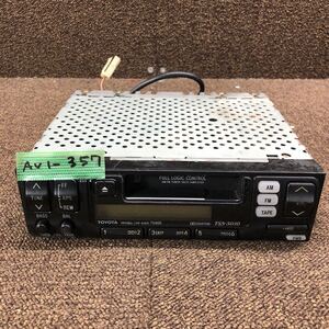 AV1-357 激安 カーステレオ TOYOTA TSN-5010 08600-00480 CQ-LS0350C カセットデッキ FM/AM オーディオ 通電未確認 ジャンク