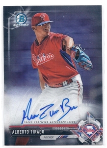 2017 Bowman Chrome Alberto Tirado Auto