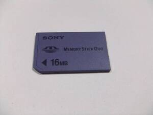 メモリースティック Duo 16MB SONY フォーマット済み 1枚