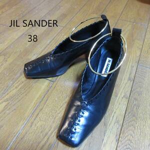 JIL SANDER★ジルサンダー　ブラック　リングパンプス　38　２０２２年７月購入丸井今井札幌にて