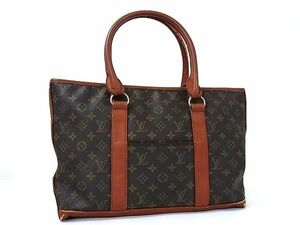 1円 LOUIS VUITTON ルイヴィトン M42420 モノグラム サックウィークエンドGM トート ハンドバッグ ショルダー 肩掛け ブラウン系 BG9237