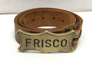 FRISCO バックル レザー ベルト ブラウン SS-244946