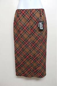 [15657] 　【LOVE　BOAT】　タグ付き未使用品　サイズM　可愛いチェック柄　ロングスカート　日本製