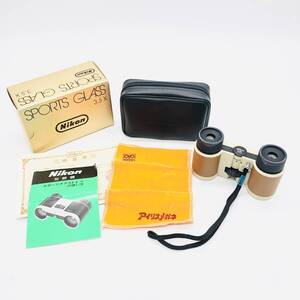 保管品 Nikon ニコン SPORTS GLASS スポーツ グラス 3.5X 3.5倍 ガリレイ 双眼鏡 箱付