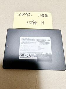 SD0273【中古動作品】SAMSUNG 内蔵 SSD 128GB /SATA 2.5インチ動作確認済み 使用時間11594H