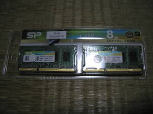 ☆★未開封品！ シリコンパワー ノートPC用メモリ DDR3L-1600(PC3L-12800) 4GB×2枚 (8GB)★☆