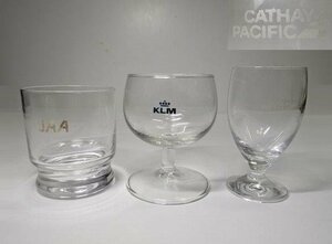 航空会社 KLM JAA キャセイパシフィック グラス 3P 0523U6G