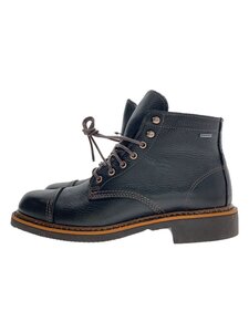 WOLVERINE◆ブーツ/US7.5/BLK/レザー/40418