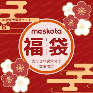 maskota 2025 ワンちゃんにお年玉福袋 （B）肉食系ワンちゃん大満足セット 全国送料無料 数量限定