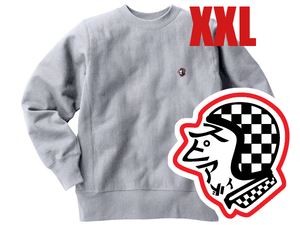 リバース縫製 サイドリブ SPEED ADDICT TRADE MARK SWEAT GRAY XXL/グレービンテージスウェットチャンピオンランナーズタグランタグ50s古着