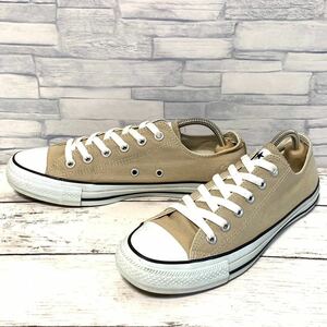 R4867bh【converse コンバース】ローカットスニーカー メンズ 25cm ベージュ×ホワイト シューズ 靴 オールスター カラーズ OX 1CL129