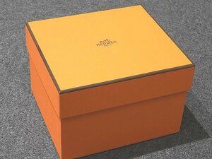 美品 2/ エルメス グラス 用 ボックス ◆ オレンジ系 四角形 コップ 食器 ▼ 箱 付属品 HERMES 4E6DS