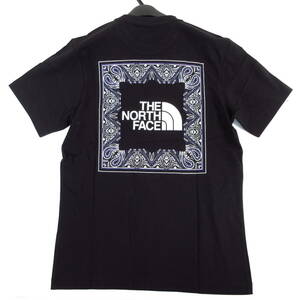 【送料無料】新品◆THE NORTH FACE◆NSE バンダナ 半袖 ラウンド Tシャツ 2 ブラック M◆ノースフェイス◆J1006