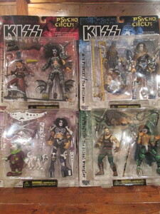 新品、展示品、KISS キッス サイコサーカス フィギア！　McFARLANE TOYS マクファーレントイズ ４set セット　spawn 