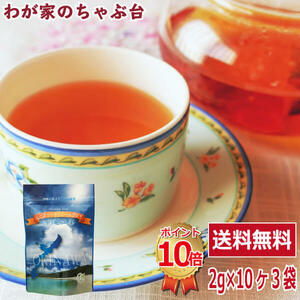 送料無料 国産 沖縄紅茶 シークヮーサーアールグレイ 2g×10P×3袋セット　　紅茶 ティーバッグ ティーパック ティー