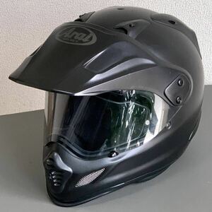 ■ARAI TOUR-CROSS3 アライ ツアークロス3 フラットブラック M 57-58cm TXピンロックシート付 マットブラック 艶消し黒 取扱説明書 元箱付