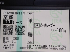 ビッグシーザー　葵ステークス　現地単勝馬券