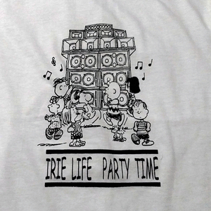 送料無料【♪IRIE LIFE PARTY TIME♪】 PEANUTS SOUND SYSTEM / ホワイト★選べる5サイズ/S M L XL 2XL/ヘビーウェイト 5.6オンス